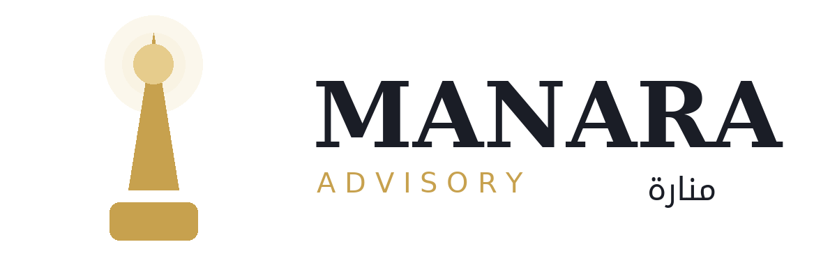 Manara brand identity and lighthouse emblem